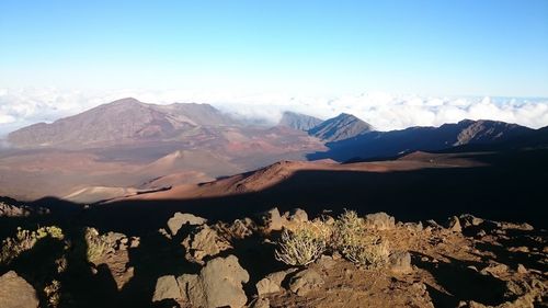 Scenic view of mountains