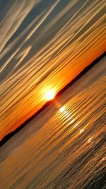 Full frame shot of orange sky