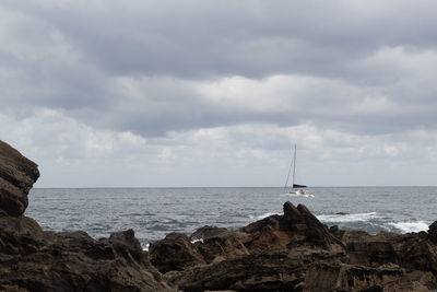 Scenic view of sea against sky