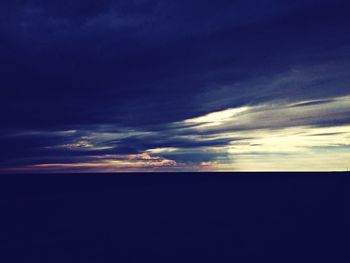 Clouds in sky at sunset