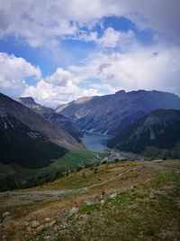 Scenic view of landscape against sky