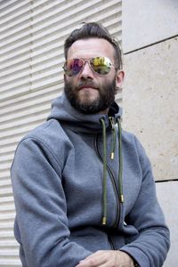 Young man wearing sunglasses