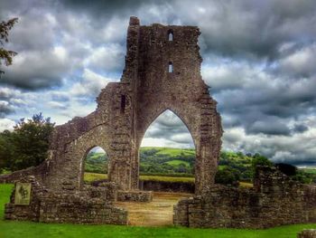 Old ruins against cloudy sky