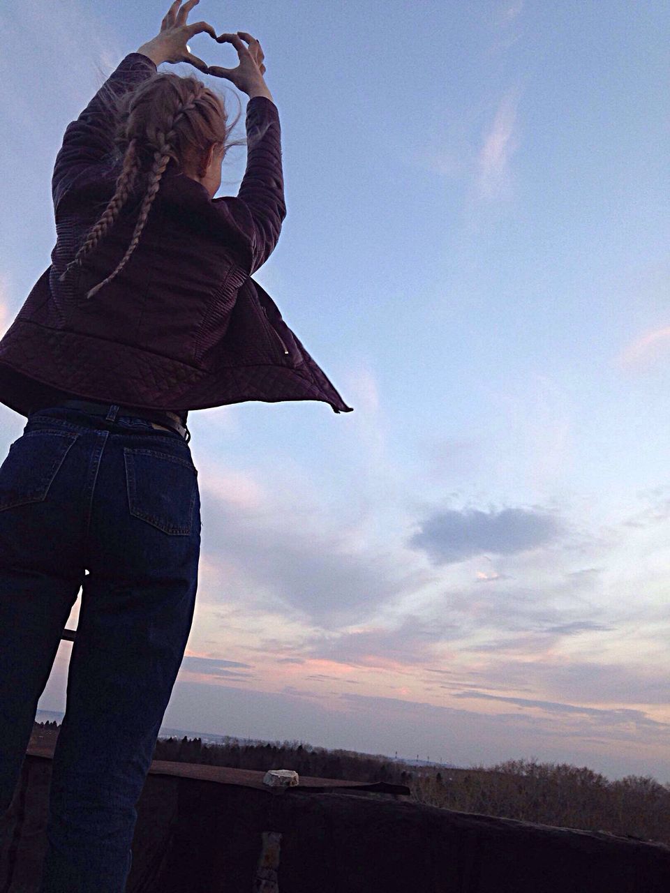 sky, real people, one person, low angle view, outdoors, cloud - sky, leisure activity, lifestyles, men, standing, silhouette, day, nature, people