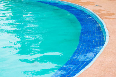 High angle view of swimming pool