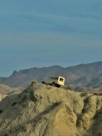 Scenic view of desert against sky