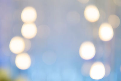 Defocused image of illuminated lights