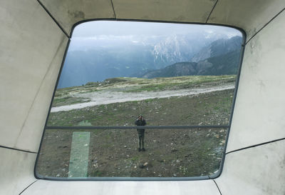 View of mountain range