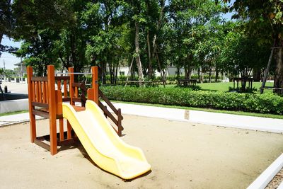 Empty playground in park