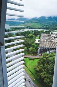 Landscape with mountains in background