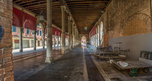 Interior of abandoned building