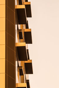 Low angle view of building against clear sky