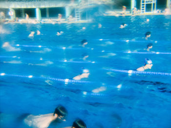 Swimming pool in sea