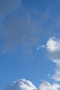 Low angle view of clouds in sky