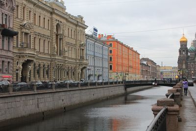 View of saint petersburg in russia in autumn