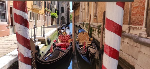 Canal amidst buildings in city