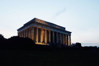 Low angle view of built structure against the sky