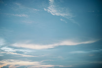 Low angle view of clouds in sky