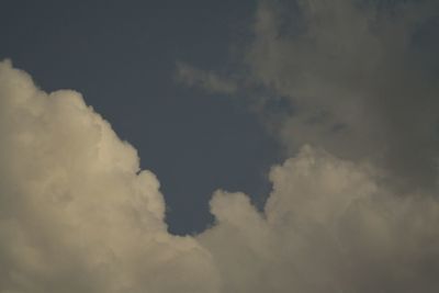 Low angle view of cloudy sky