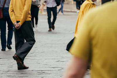 People standing in pool