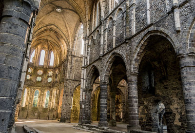 Low angle view of villers abbey