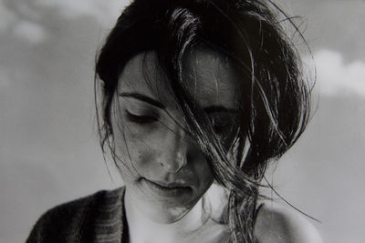 Close-up of young woman