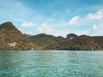 Scenic view of sea against sky