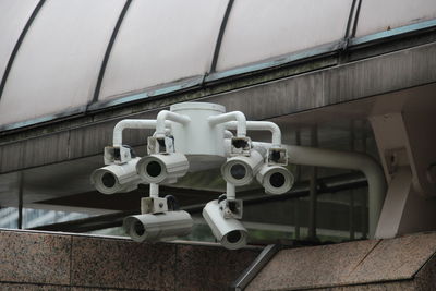 Close-up of security camera