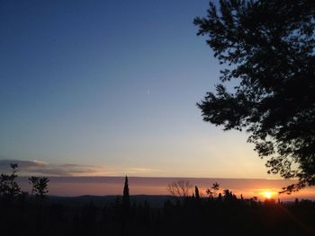 Scenic view of sunset over sea