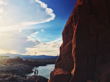 Panoramic view of sea against sky