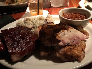 Close-up of food in plate