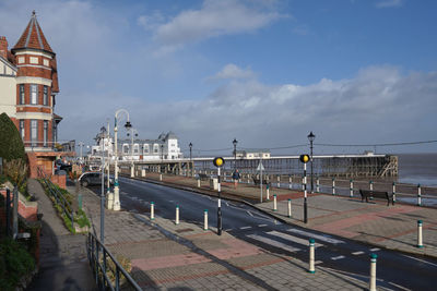Penarth promenade with pier in the background 