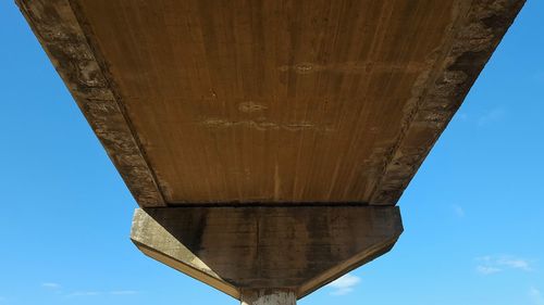 Low angle view of bridge over river