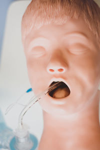 Close-up of human face