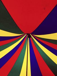 Low angle view of colorful tent