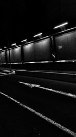 Illuminated lights at night