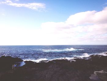 Scenic view of sea against sky