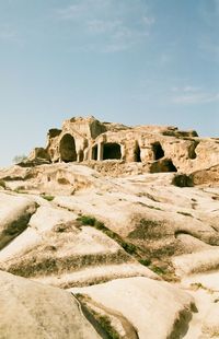 Stone structure against sky