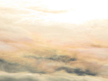 Low angle view of clouds in sky