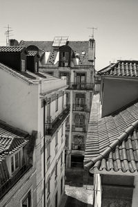 Low angle view of house