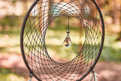 Close-up of dreamcatcher