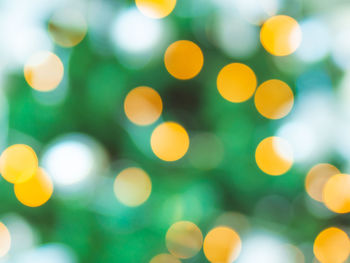 Defocused image of illuminated lights