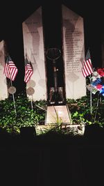 Close-up of flag against built structure