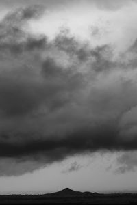 Low angle view of storm clouds in sky