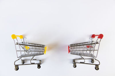 Close-up of electric lamp against white background