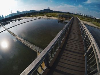 Panoramic view of city against sky