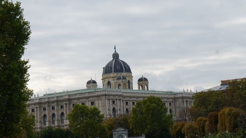 View of building against cloudy sky