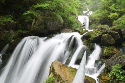 River flowing through rocks