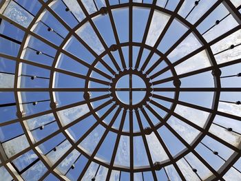 Low angle view of skylight