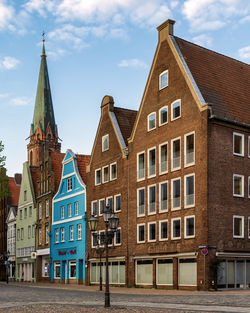 Beautiful and elegant old buildings in lüneburg